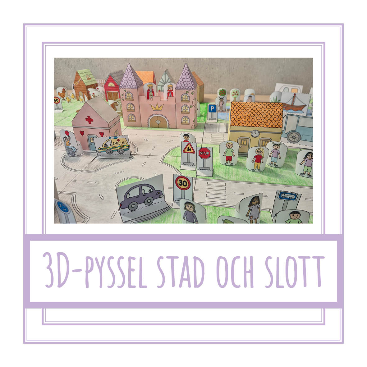 pyssel att skriva ut stad och slott