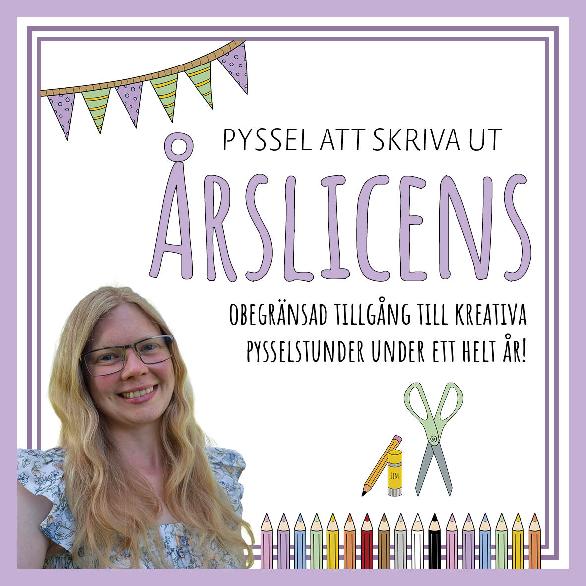 Pyssel att skriva ut årslicens årsprenumeration årsmedlemskap